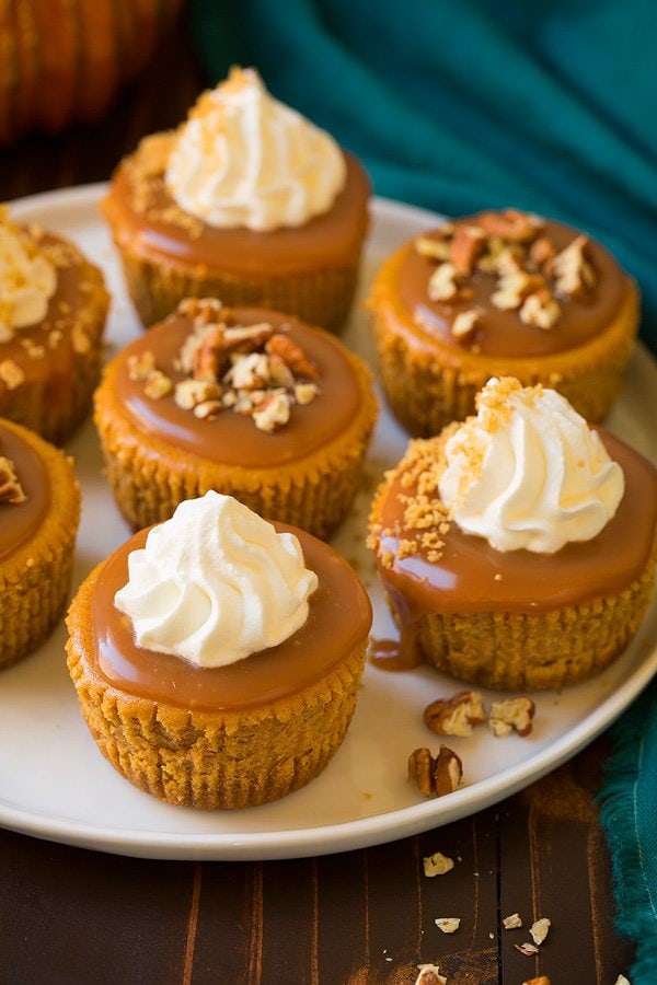 Thanksgiving Dessert Goal: Creamy Salted Caramel Pumpkin Cupcakes